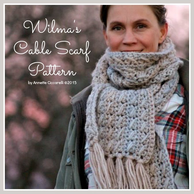 Wilma's Cable Scarf Pattern