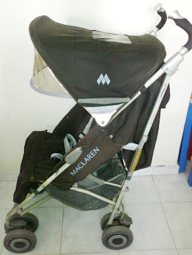 Maclaren Techno XLR Stroller in Coffee/Soft Blue (used)