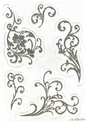 Floral Flourises CS070 Clear Stamps the Paper Studio