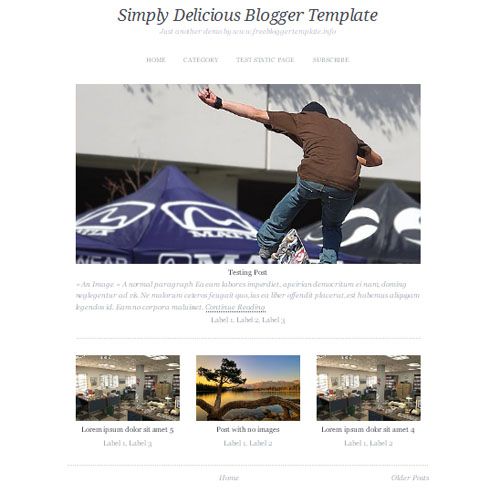 MagzNote Blogger Template