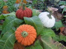 crocheted pumpkins