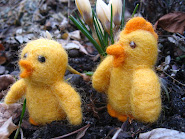 Needlefelted chicks tutorial (in swedish)-Lär dig att nålfilta en kyckling