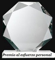 Este blog tiene el premio al esfuerzo personal