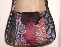 paisley necktie schoolbag