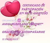 CERTIFICADO DE RETO AMISTOSO No.37