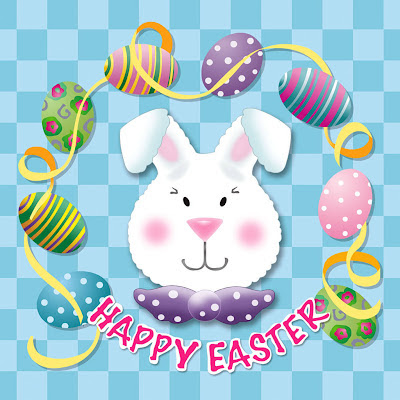 Easter bunny, free e-card for Easter download free wallpapers for Apple iPad