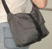 messenger bag with sippered divider