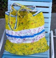 crochet plastic bag