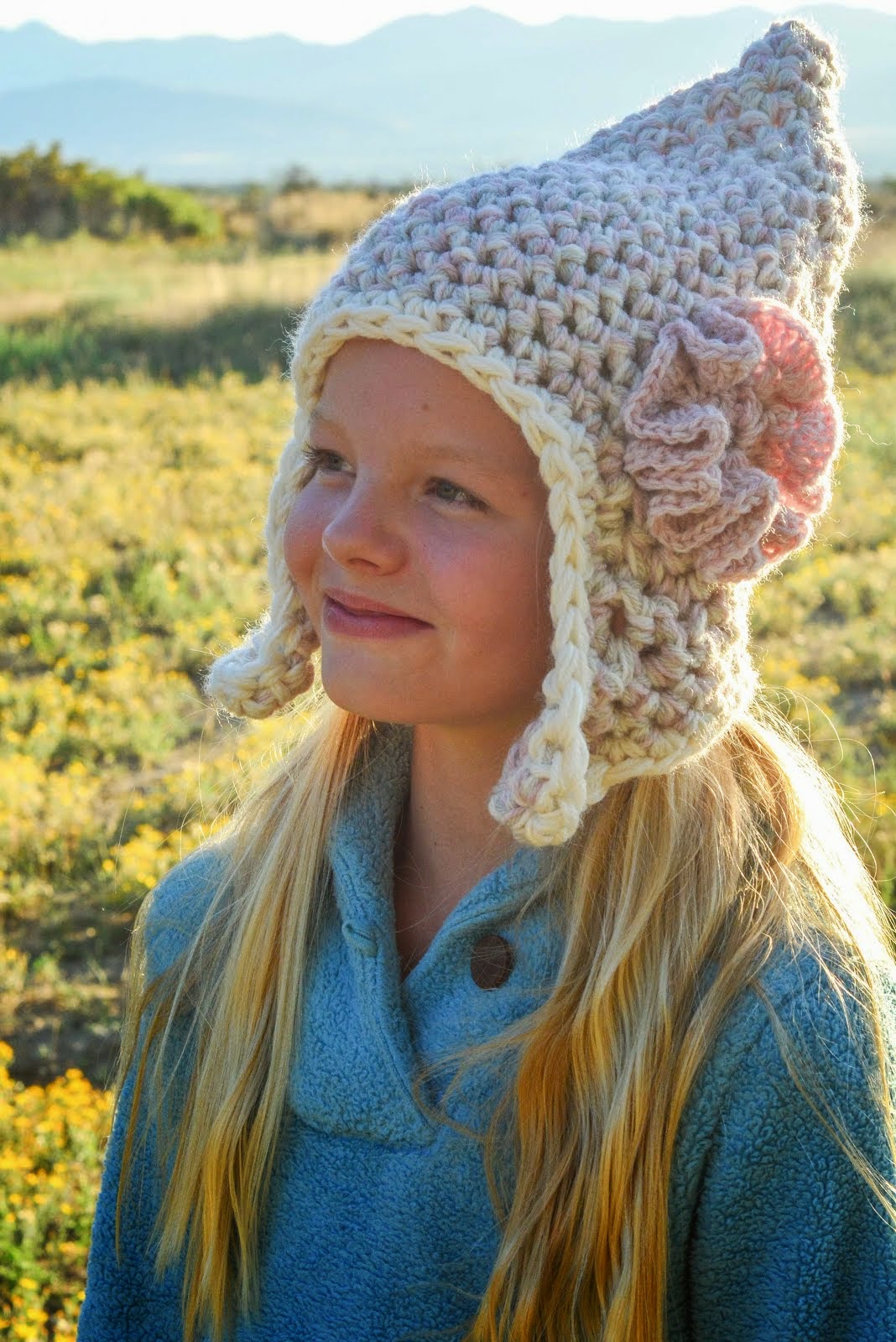 Triple Strand Earflap Hat