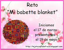 ESTE ES EL NUEVO RETO " MI BABETTE BLANKET" ORGANIZADO POR EUNICE DEL BLOG TEJETERAPIA