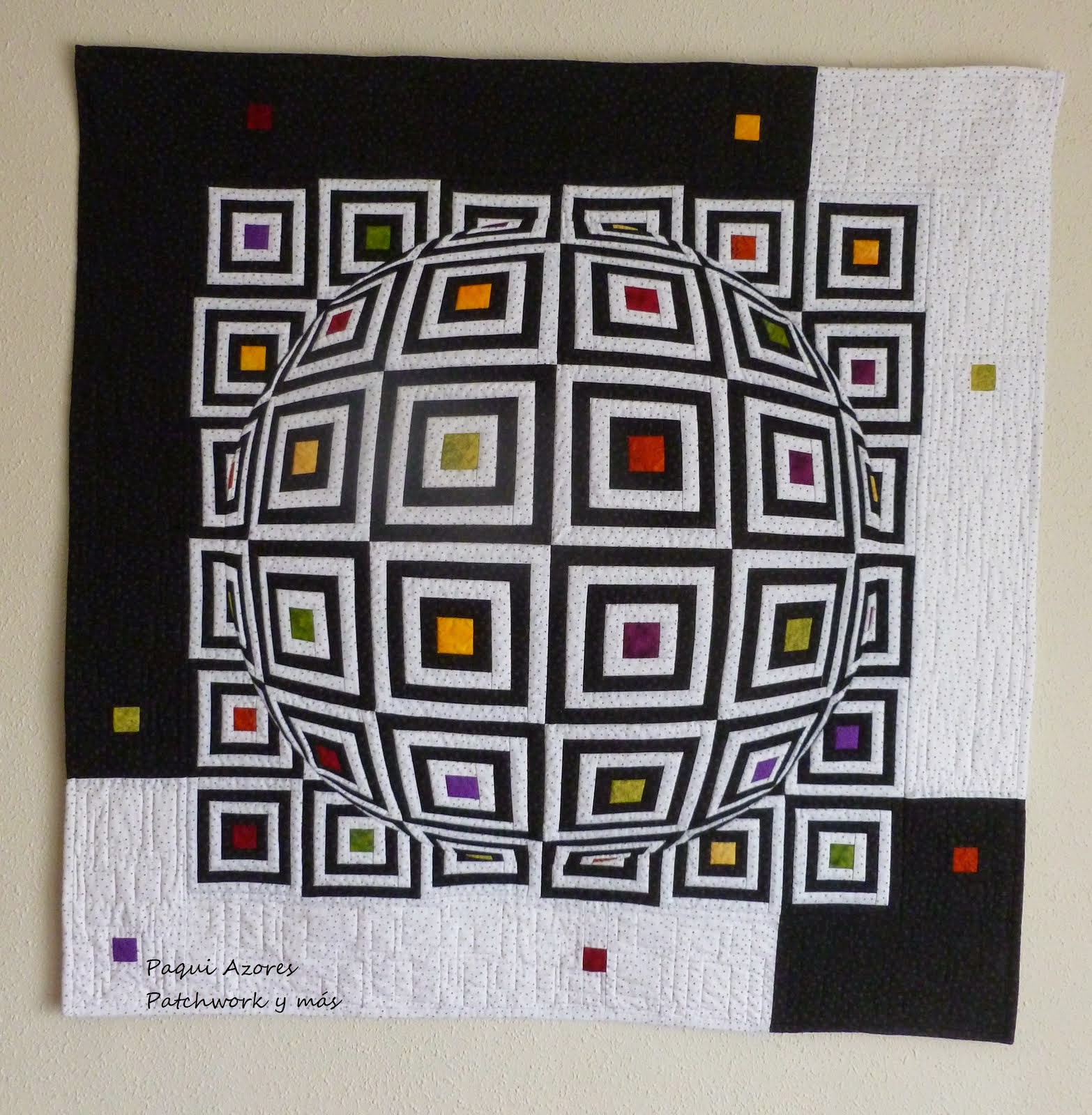 Con este Quilt gané el concurso de Quilting Gallery de Octubre de 2013.