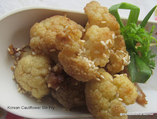 Korean Cauliflower Stir Fry