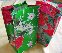 oilcloth lunch sacks