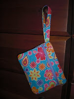 Fully Lined Front Zippered Pouch