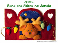 Apostila Rena em Feltro na Janela