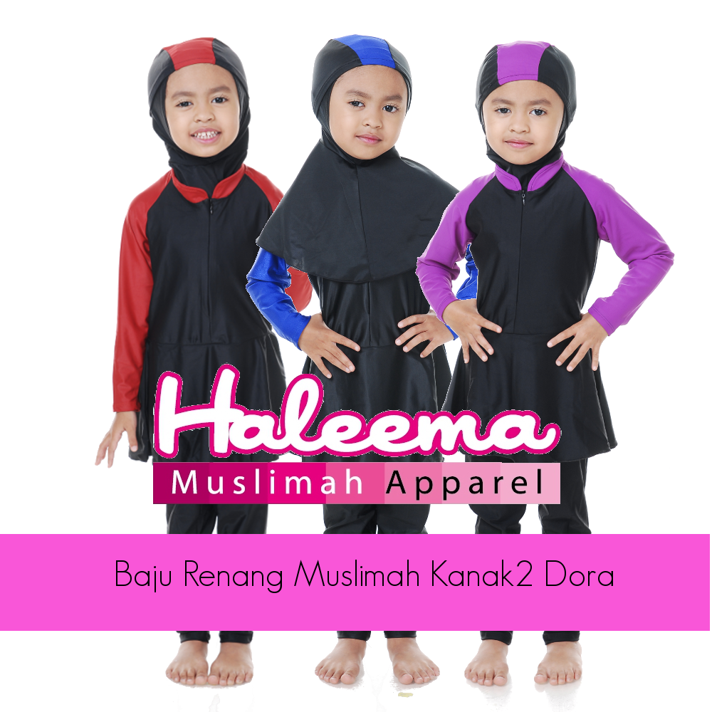 Baju Renang Muslimah Kanak2 Dora