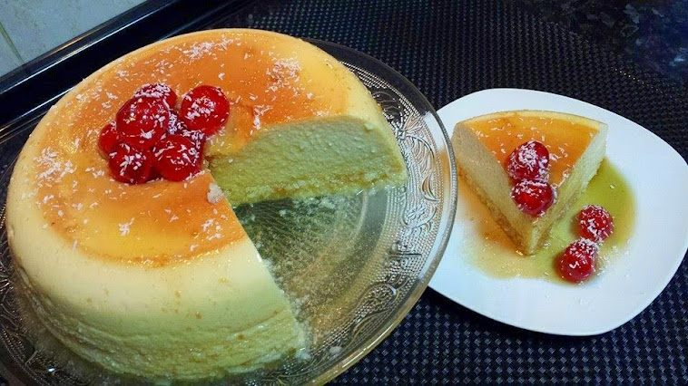 Flan de coco en MICROONDAS