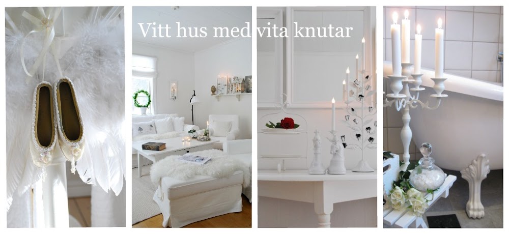 Vitt hus med vita knutar