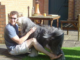 In the garden with dad