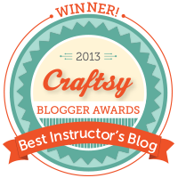 Winner of Craftsy's Best Instructor's Blog Award!