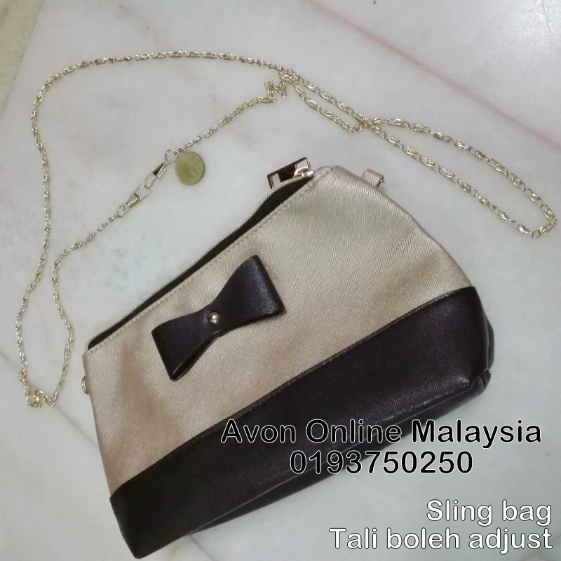 Black Gold Sling Bag