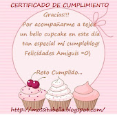 CERTIFICADO DE CUMPLIMIENTO CON MOSSITA BELLA ¡¡¡¡¡¡¡¡¡¡¡¡¡¡