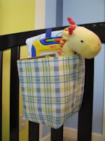 hanging crib toy bag