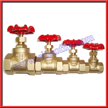 Brass gate valve