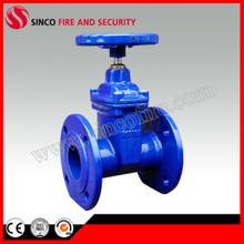 Cast Iron Rubber Wedge Non-Rising Stem Gate Valve