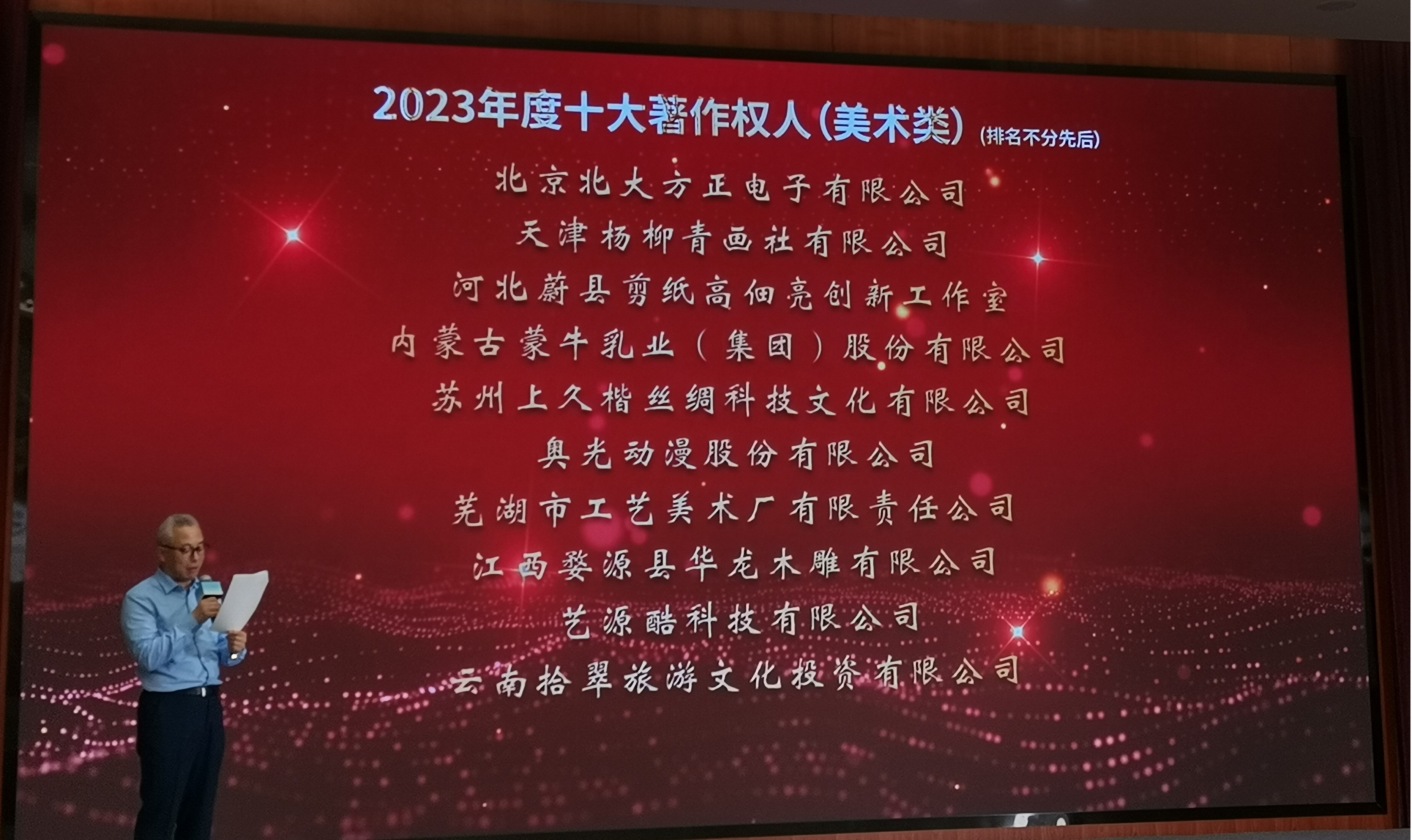 èŠœæ¹–å¸‚å·¥è‰ºç¾Žæœ¯åŽ‚æœ‰é™è´£ä»»å…¬å¸è£èŽ· â€œ2023å¹´åº¦åå¤§è‘—ä½œæƒäººâ€ç§°å·