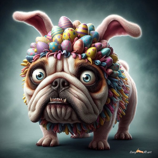 Happy Easter Bulldog   ...