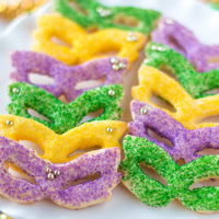 Mardi Gras Masquerade Sugar Cookies-2