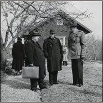 661 Björsjö på 1950-talet. Något slags förrättning är på gång men vad är obekant. Bild från Järnvägsmuseet. Foto: Okänd. 