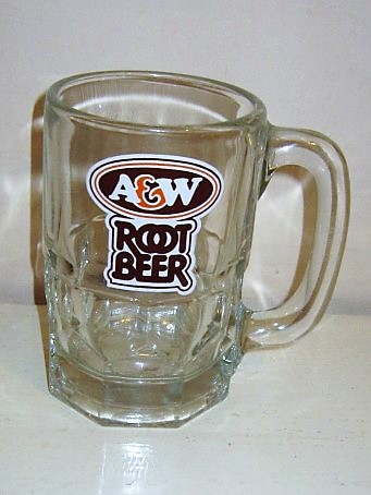 beer glass from the Keurig Dr Pepper brewery in U.S.A. with the inscription 'A&W Root Beer'