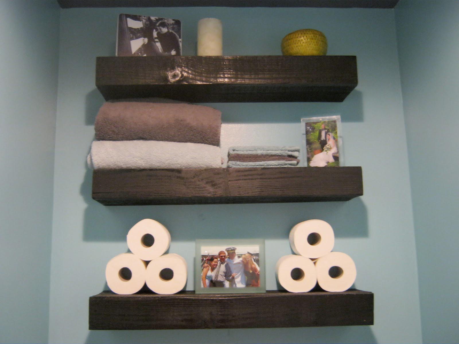 Floating Wooden Wall Shelves