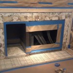 DIY Concrete Fireplace Surround