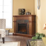 Stone Corner Electric Fireplace