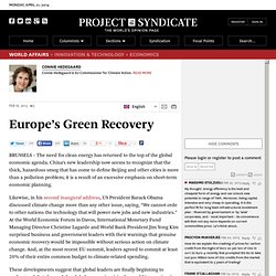 Europe’s Green Recovery by Connie Hedegaard