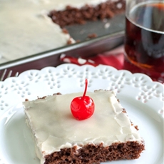 Root Beer Float Sheet Cake