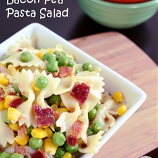 Easy Bacon Pea Pasta Salad