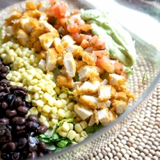 Tyson Panko Chicken Taco Salad with Avocado Vinaigrette