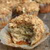 Banana Oatmeal Muffin with Pecan Brown Sugar Topping