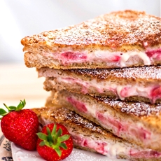 Skinny Crunchy Stuffed French Toast