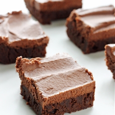 Classic Fudge Brownies with Milk Chocolate Frosting