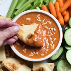 Roasted Red Pepper and White Bean Dip