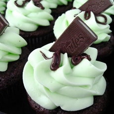 Andes Mint Cupcakes