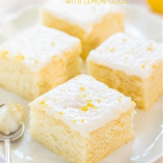 Lemon Buttermilk Cake with Lemon Glaze