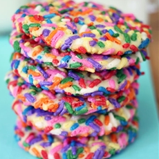 Rainbow Sprinkle Cream Cheese Cookies