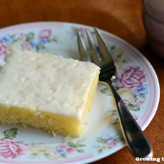 White Texas Sheet Cake