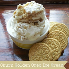 No Churn Golden Oreo Ice Cream